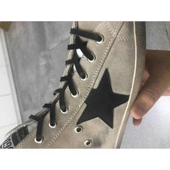 Men/Women Golden Goose francy suede star and tongue in leather sneaker