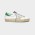 Men/Women Golden Goose hi star with laminated heel tab white green sneaker