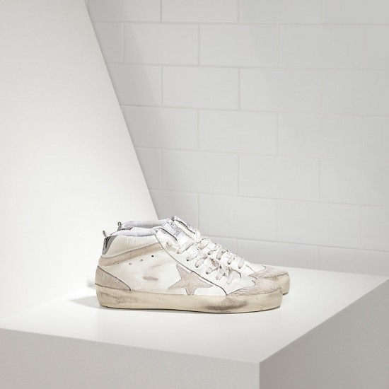 Men/Women Golden Goose mid star limited edition leather and star sneaker