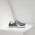 Men Golden Goose superstar in green suede silver sneaker